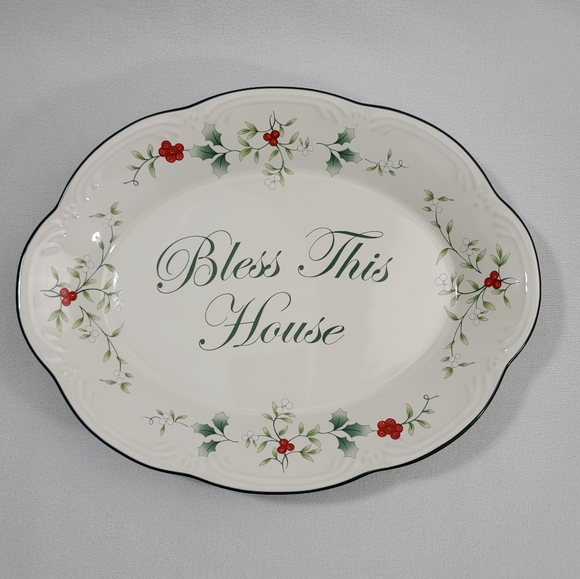 Pfaltzgraff Winterberry Bless This House Plate 5034281 - Picture 16 of 16